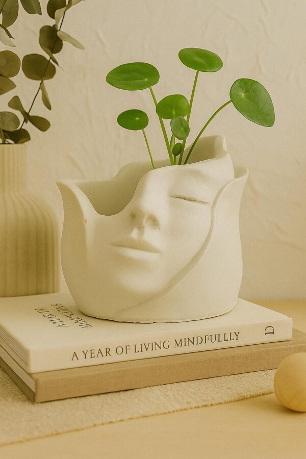 Handcrafted Sculpted Face Planter